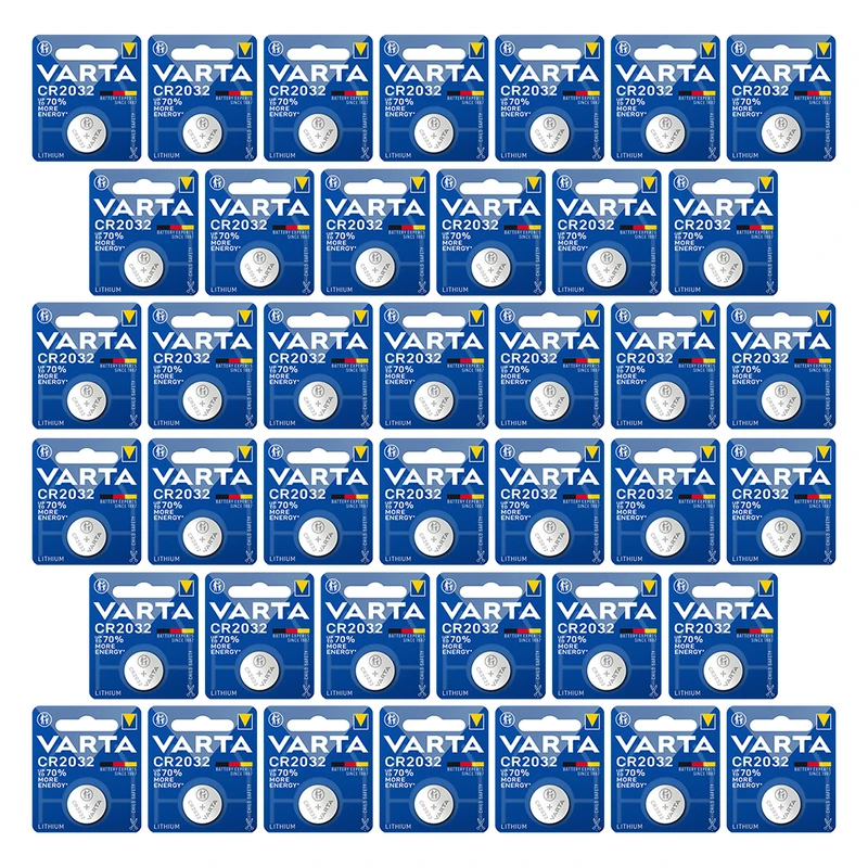 باتری سکه ای وارتا مدل CR 2032 مجموعه 40 عددی