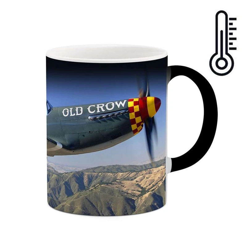 ماگ حرارتی کاکتی مدل هواپیمای جنگنده کد mgh10673