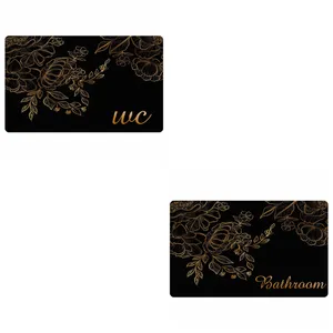 پادری مدل سه لایه رویه مخمل طرح حمام و سرویس بهداشتی کد 41718 مجموعه دو عددی