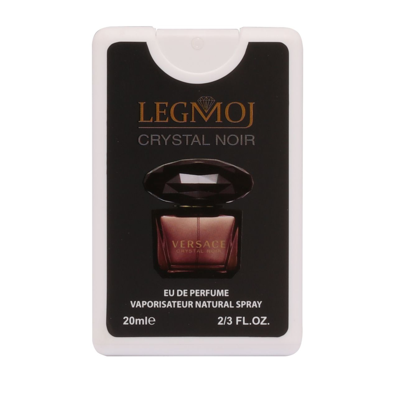  عطر جیبی زنانه لغموژ مدل crystal noir حجم 20 میلی لیتر