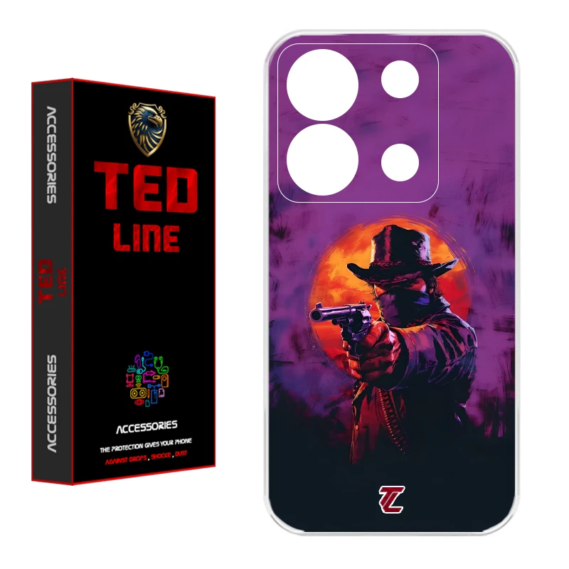 کاور تدلاین طرح رد دد ریدمپشن کد 1195 مناسب برای گوشی موبایل شیائومی Redmi Note 13 Pro 5G / Poco X6