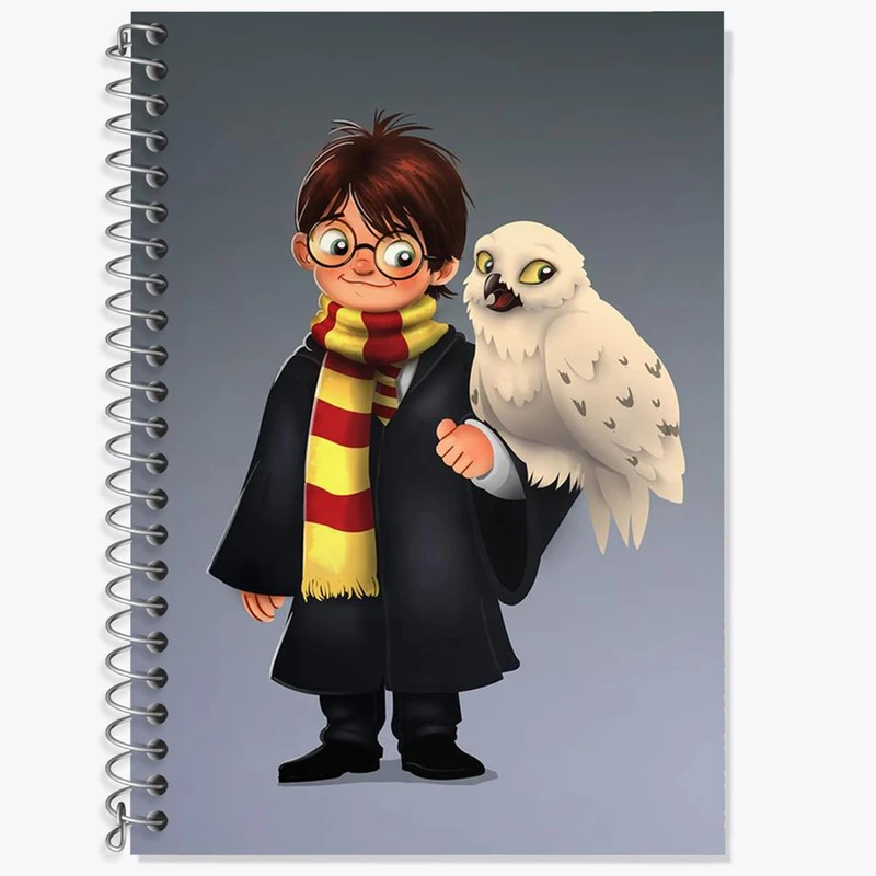 دفتر زبان 50 برگ خندالو مدل سه خط طرح هری پاتر کد 24969