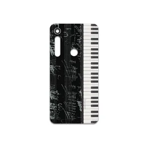 MAHOOT Piano-Instrument Cover Sticker for Motorola One Macro