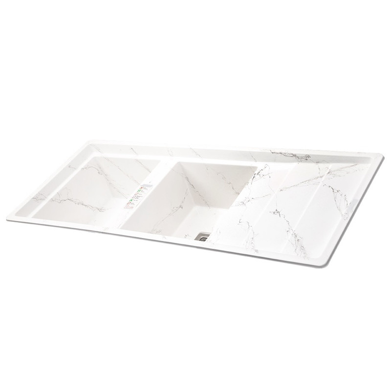 سینک ظرفشویی گرانیت توکار دو لگنه کد 120RN سینک ظرفشویی گرانیت توکار دو لگنه کد 120RN