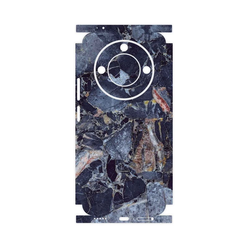 برچسب پوششی ماهوت مدل Broken black marble-FullSkin مناسب برای گوشی موبایل آنر X9c Smart
