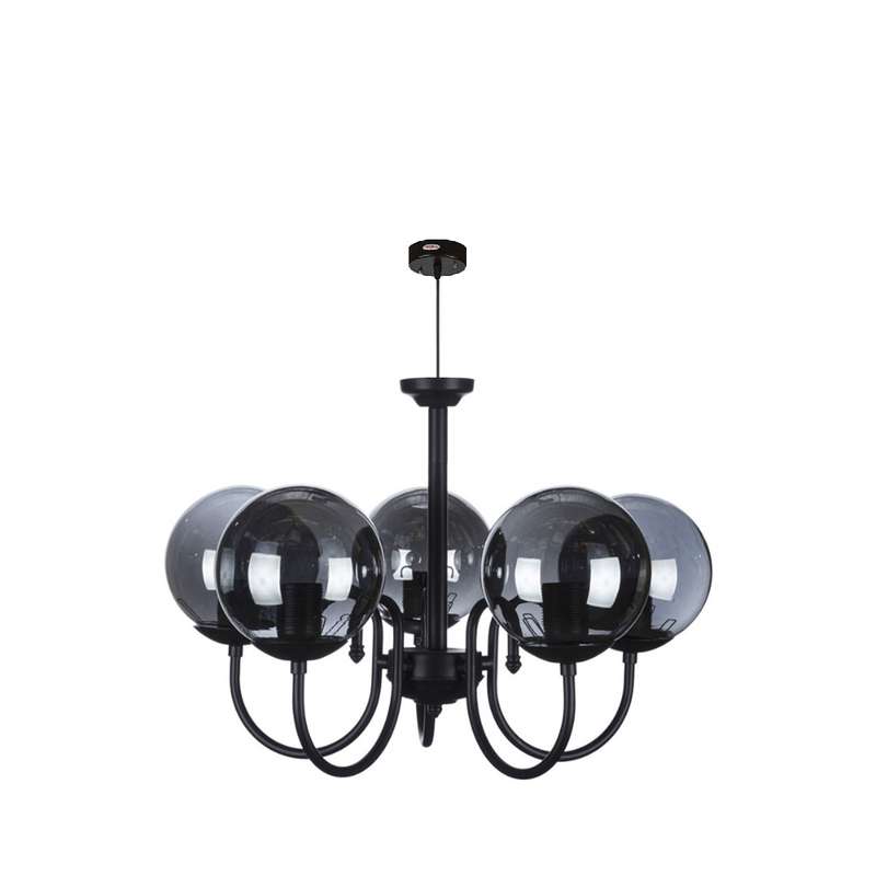  لوستر آویز پنج شعله چشمه نور کد A1202/5BK