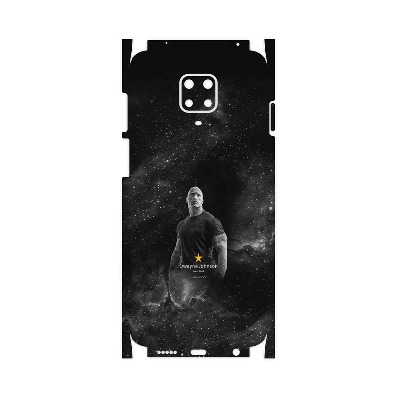 برچسب پوششی ماهوت مدل Dwayne Johnson-FullSkin مناسب برای گوشی موبایل شیائومی Redmi Note 9 Pro