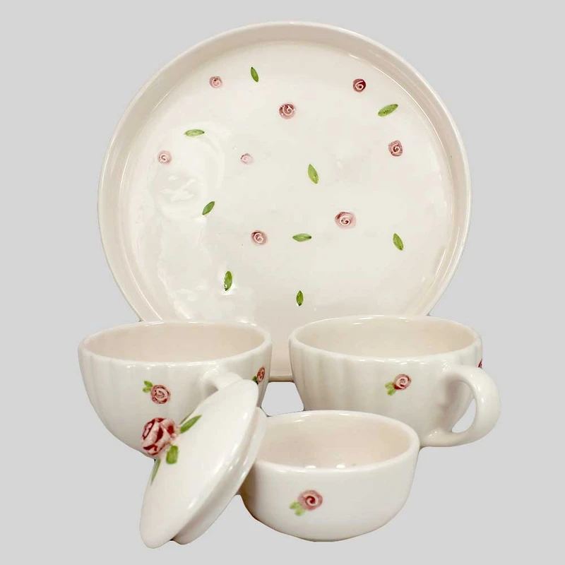 سرویس چایخوری سرامیکی 4 پارچه کد raf-6