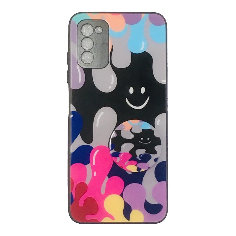 کاور مدل Rain مناسب برای گوشی موبایل سامسونگ Galaxy A03s به همراه پاپ سوکت