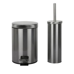 ست سطل زباله و فرچه دلفین مدل 2617-1