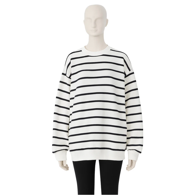 عکس شماره 2 : سویشرت زنانه مدل دورس راه راه