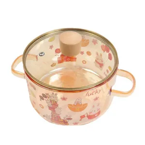 قابلمه مدل شیشه ای طرح lucky Rabbit سایز 20