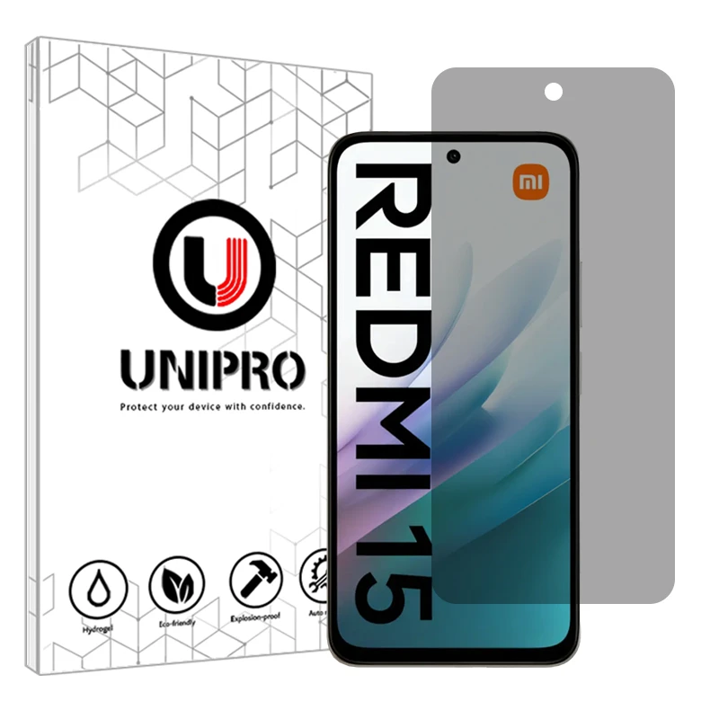 محافظ صفحه نمایش حریم شخصی یونی پرو مدل Star 5 مناسب برای گوشی موبایل شیائومی Redmi 15 4G