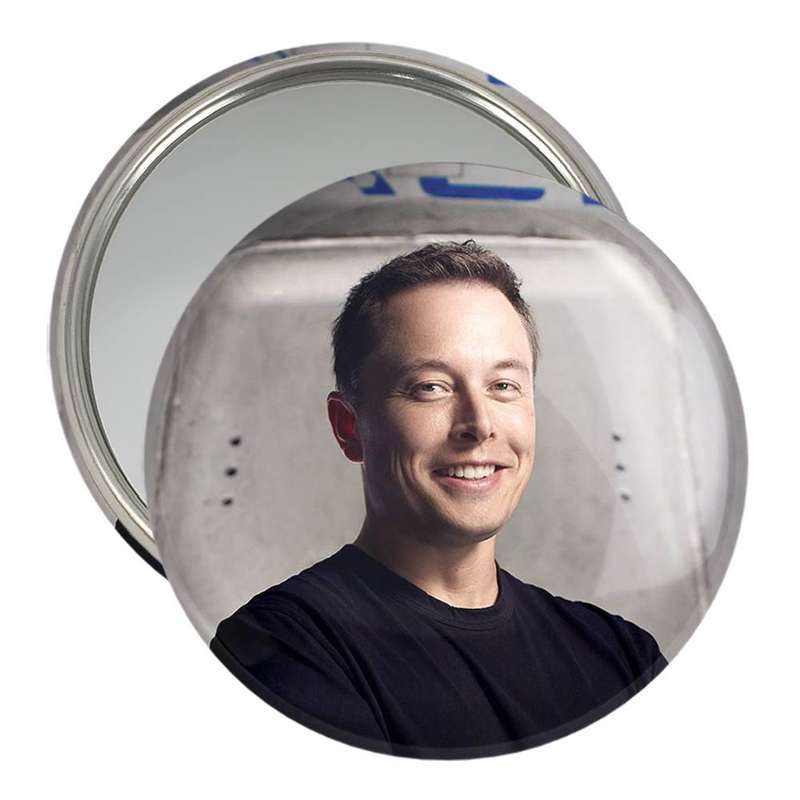 آینه جیبی خندالو مدل ایلان ماسک Elon Musk کد 10921 آینه جیبی خندالو مدل ایلان ماسک Elon Musk کد 10921