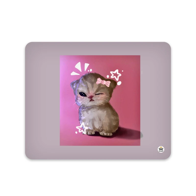 ماوس پد شادیت مدل گربه کد976 سایز 24*19 سانتی متر