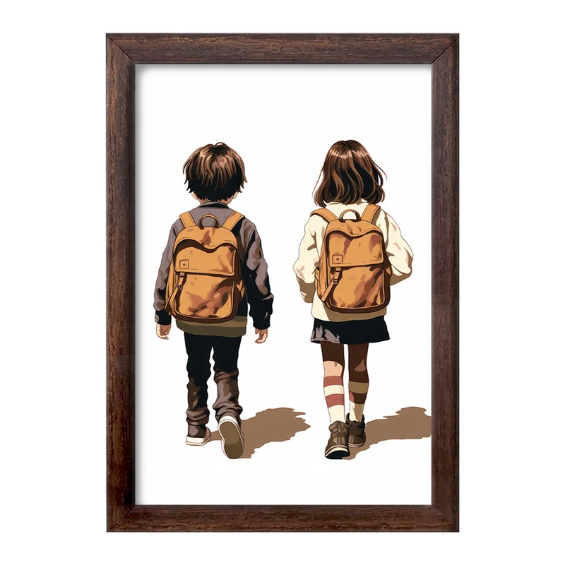 تابلو خندالو طرح دختر و پسر کد F2718