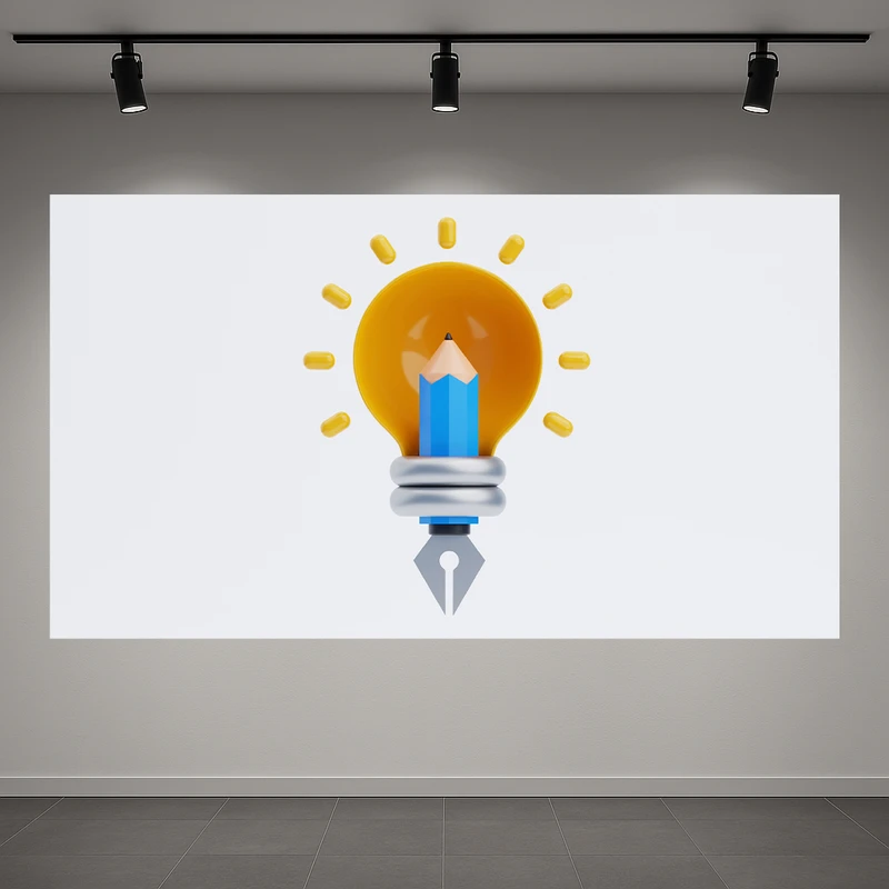 پوستر طرح خلاقیت و ایده مدل الهام هنری کد AR3058979