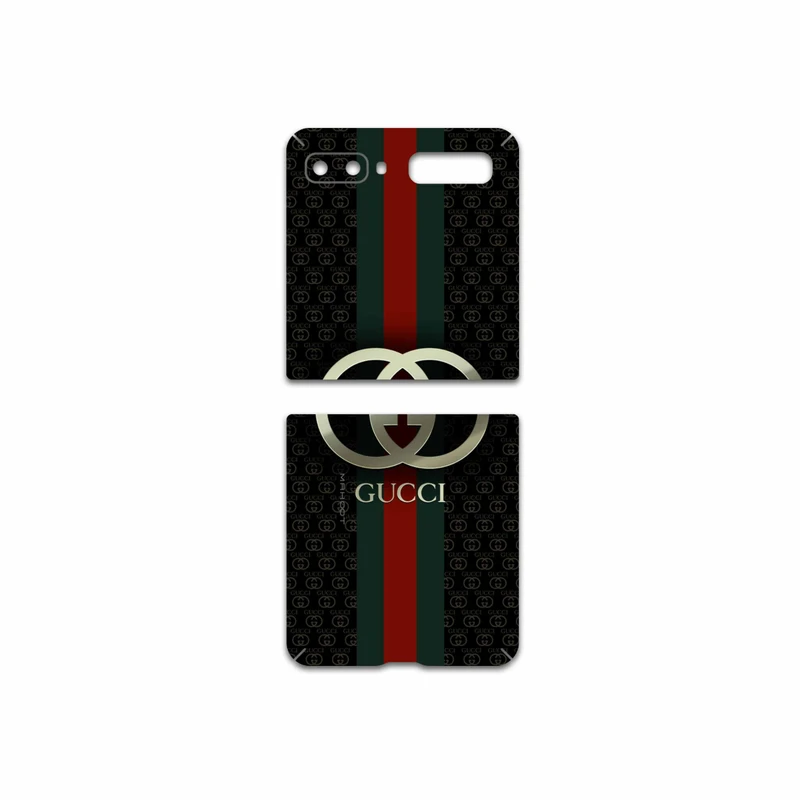 برچسب پوششی ماهوت مدل GUCCI-Logo مناسب برای گوشی موبایل سامسونگ Galaxy Z Flip