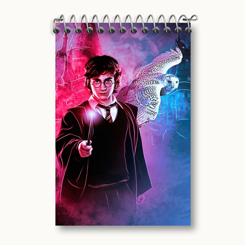 دفتر یادداشت 50 برگ خندالو مدل هری پاتر (Harry Potter) کد F850