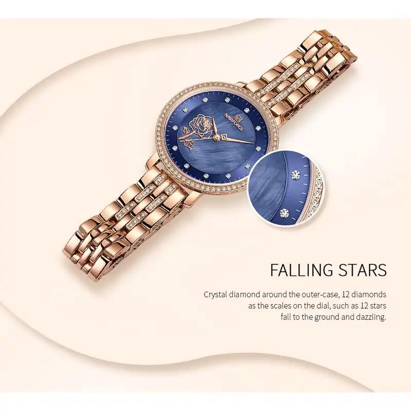 ساعت مچی عقربه ای زنانه نیوی فورس مدل NF5017