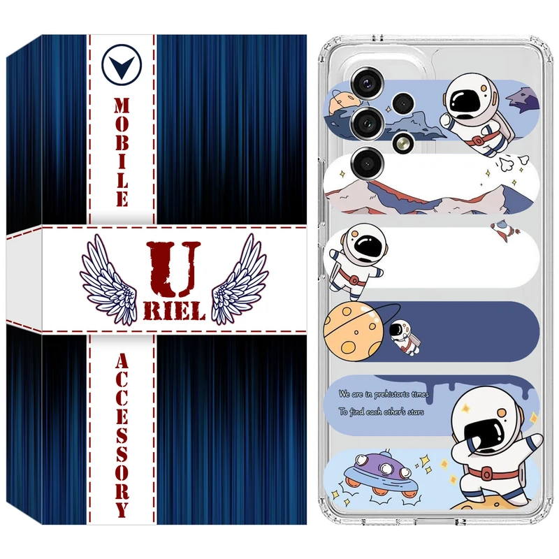کاور یوریل مدل Clear کد 30 طرح کهکشان مناسب برای گوشی موبایل سامسونگ Galaxy A13 4G