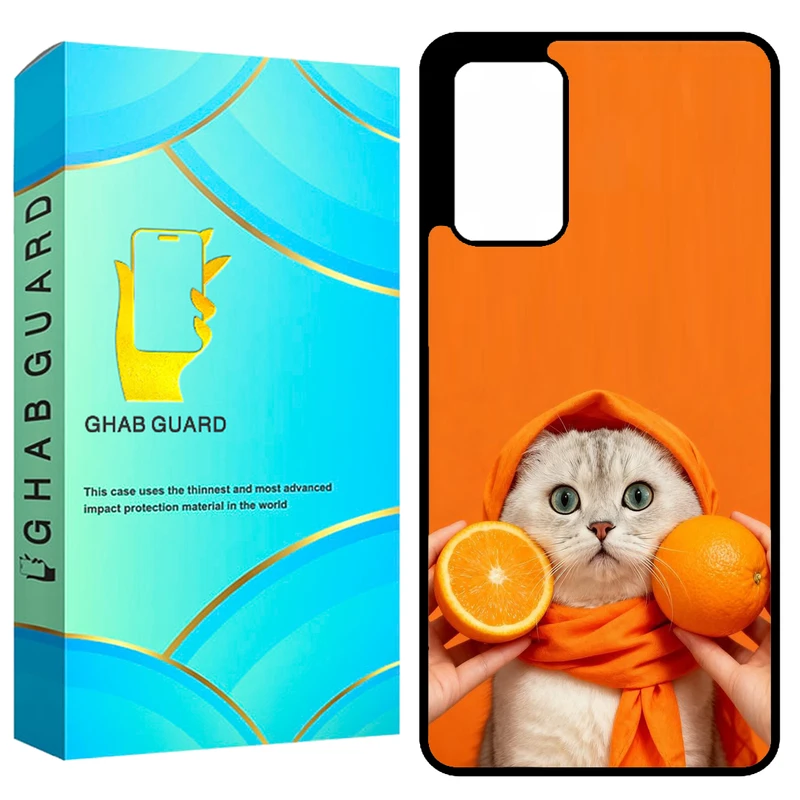 کاور قاب گارد طرح گربه مدل GCHPA72 مناسب برای گوشی موبایل سامسونگ Galaxy A72 4G