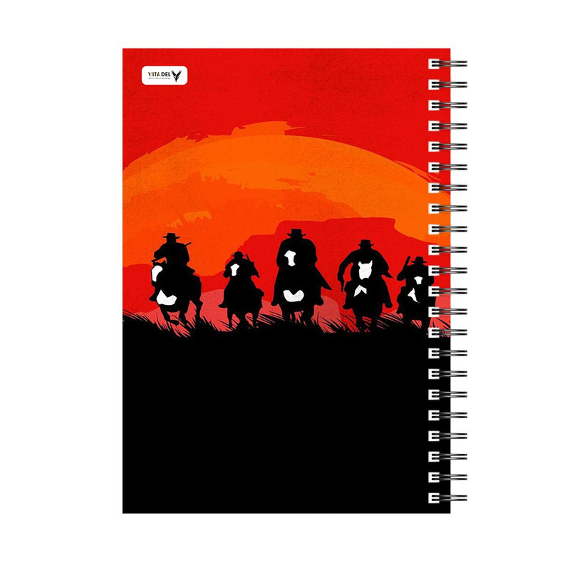 دفتر 120 برگ ویتادل طرح رد دد رد مپشن مدل 4