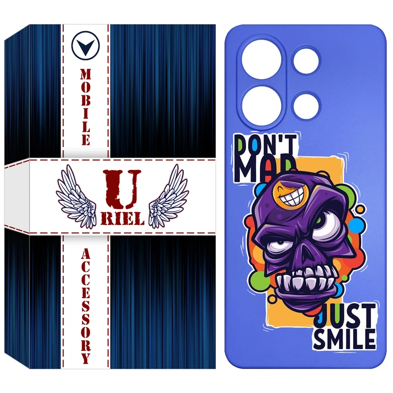 کاور یوریل مدل ساده کد 33 طرح Smile مناسب برای گوشی موبایل شیائومی Redmi Note 13 4G