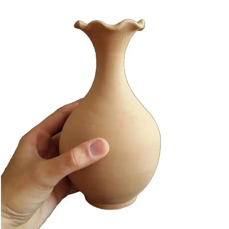 گلدان سفالی خام مدل لبچین کد GolLAB