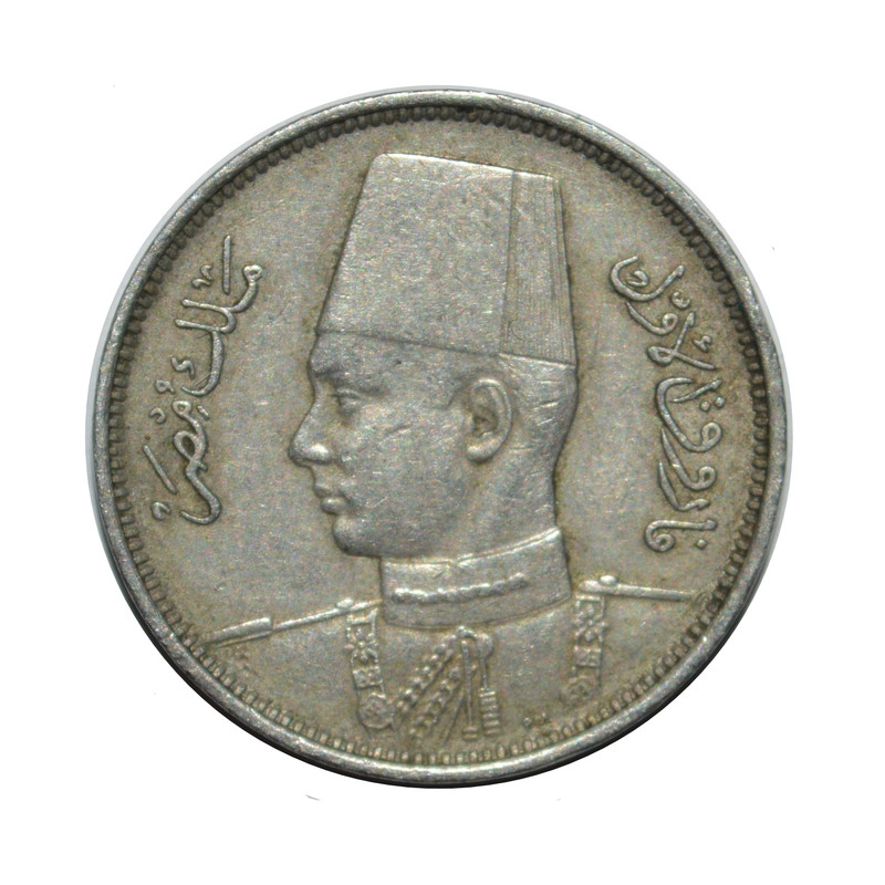 سکه تزیینی طرح کشور مصر مدل 2 میلیم 1938 میلادی