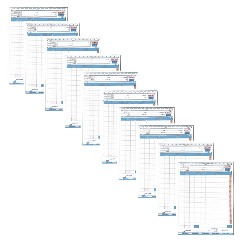 فاکتور فروش ایران فاکتور مدل 310 بسته 10 عددی