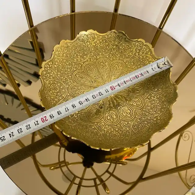 شیرینی خوری برنجی مدل گلبرگ2064