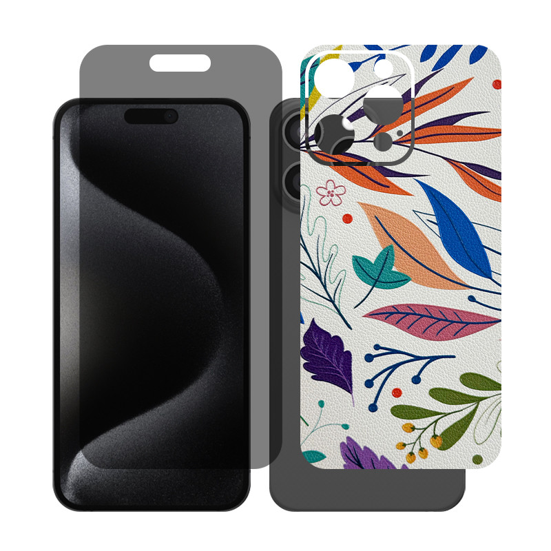 محافظ صفحه نمایش حریم شخصی گلس مدل Together مناسب برای گوشی موبایل اپل iPhone 16 Pro Max به همراه برچسب پوششی