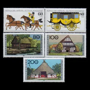 تمبر یادگاری مدل خارجی مجموعه 5 عددی 