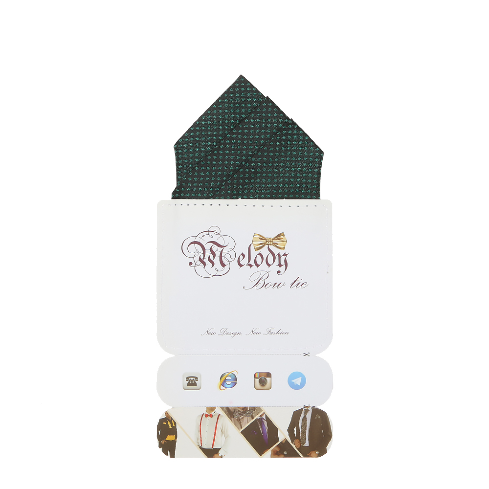دستمال جیب مردانه ملودی مدل PS5106MSGgrn