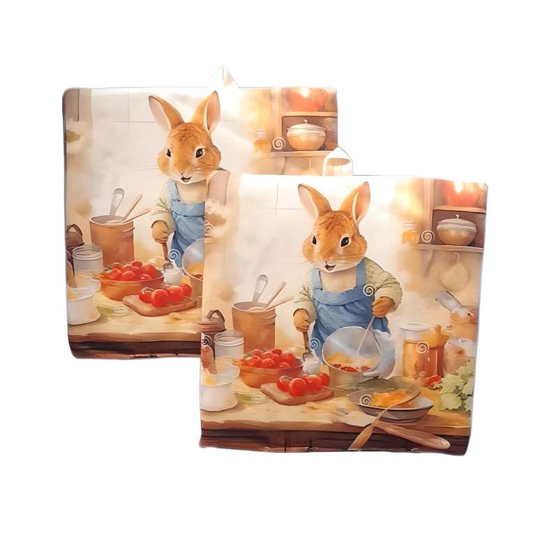 دستگیره آشپزخانه طرح خرگوش کد R-345-S بسته 2 عددی