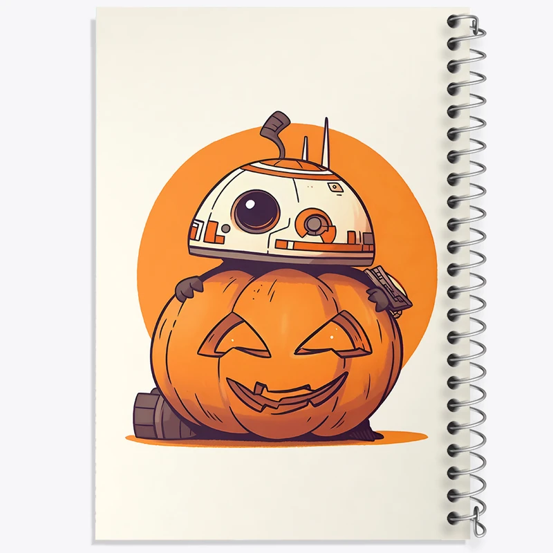 دفتر نقاشی 50 برگ خندالو طرح هالووین (Halloween) کد F6016