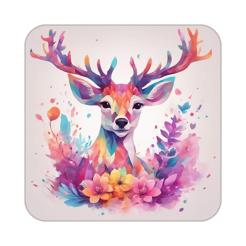 زیر لیوانی کاکتی طرح حیوانات رنگی مدل mp26200