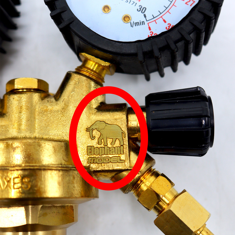 مانومتر جوشکاری آرگون مدل الفنت طرح مکسی کد YP-AR-CO2-FLOMETR