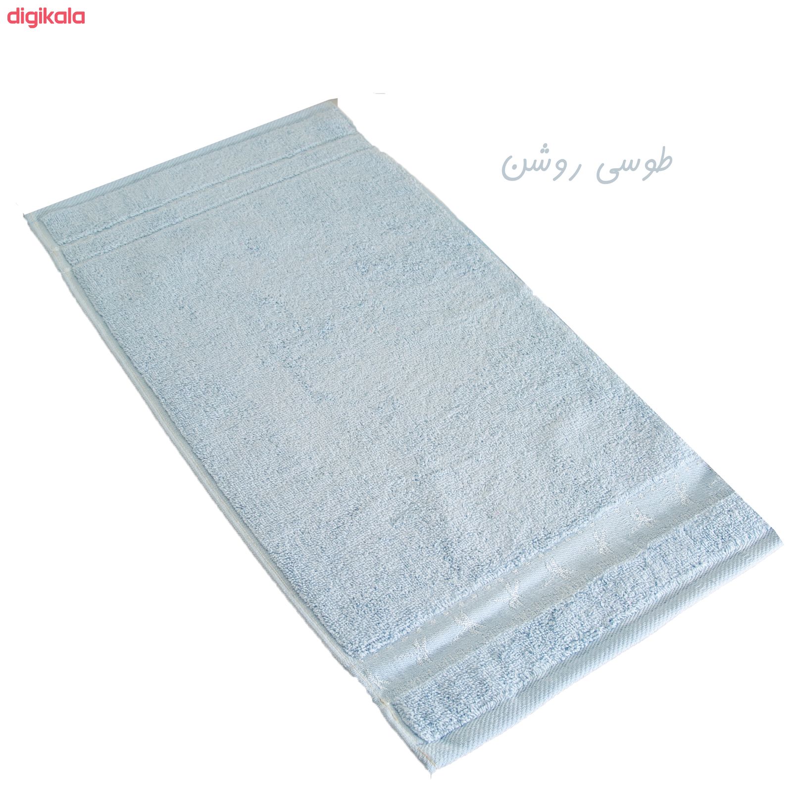 حوله دستی آذین بافت مدل تاج سایز 30x60 سانتی متر main 1 6