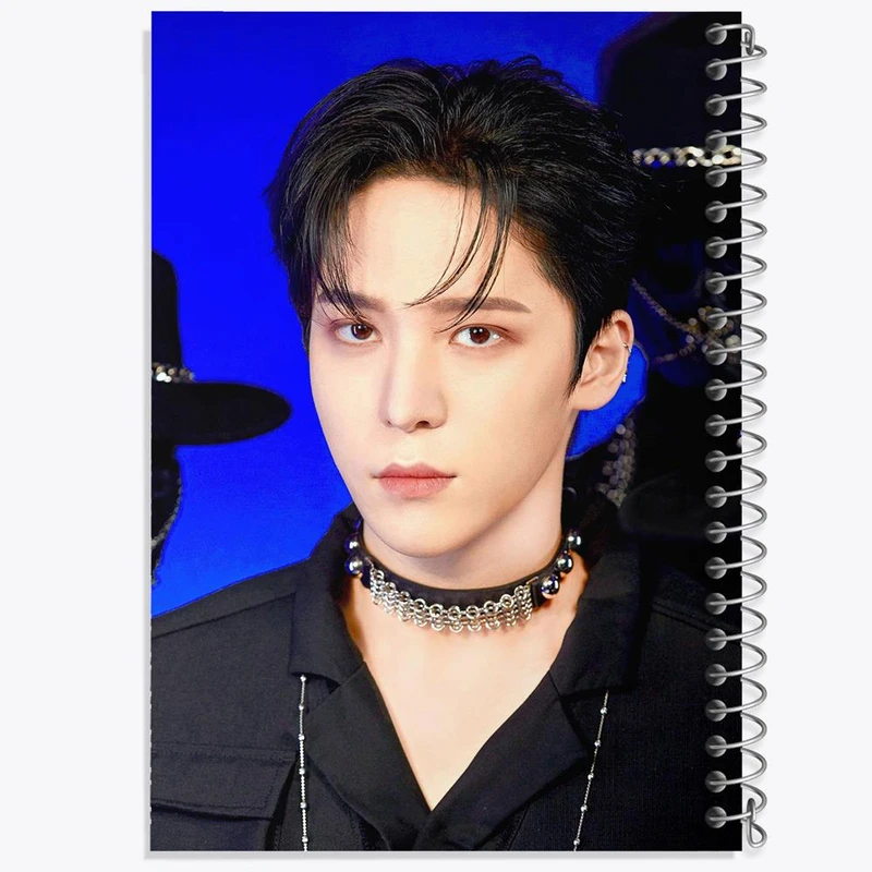 دفتر ژورنال نویسی 50 برگ خندالو مدل نقطه ای طرح یونهو گروه ایتیز ATEEZ کد 21212