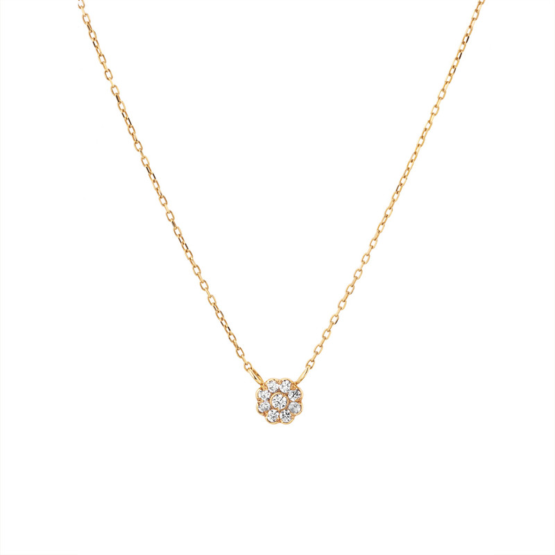 گردنبند طلا 18 عیار زنانه گالری شیدا مجد مدل فلاور