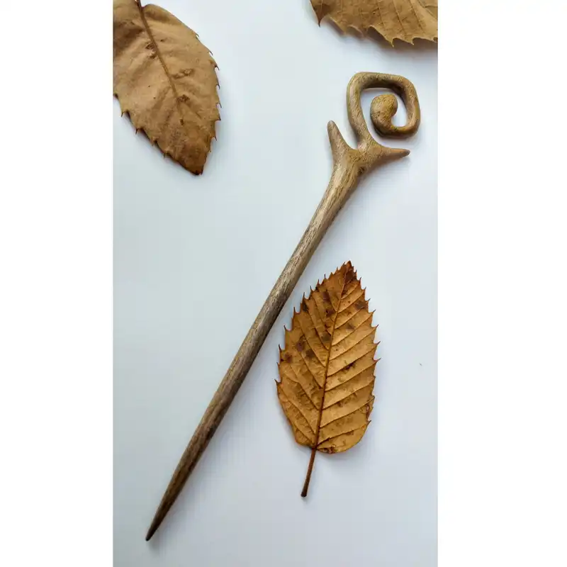 گیره مو زنانه مدل چوبی