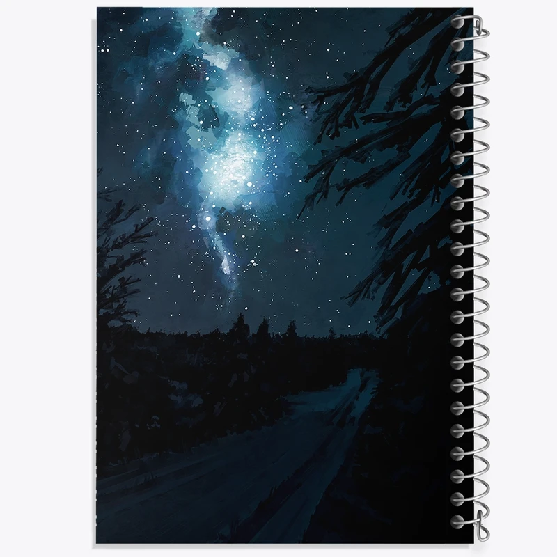 دفتر شطرنجی 50 برگ خندالو مدل شب کد F333