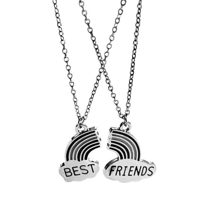 گردنبند دخترانه مدل best friends بسته 2 عددی گردنبند دخترانه مدل best friends بسته 2 عددی