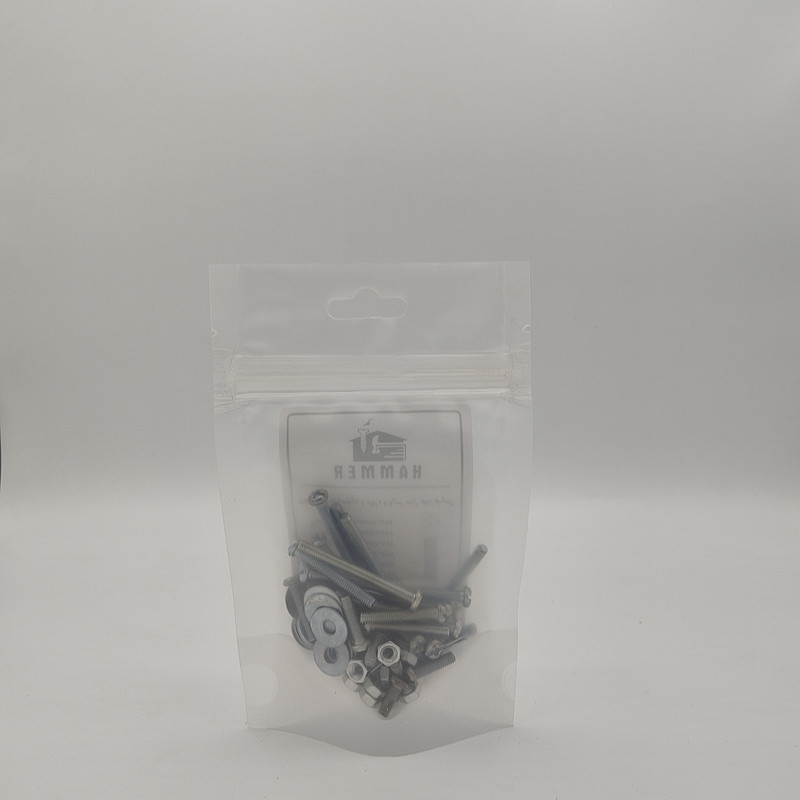 پیچ و مهره و واشر هامر مدل هوم فیکس استوانه کد M4 مجموعه 105 عددی