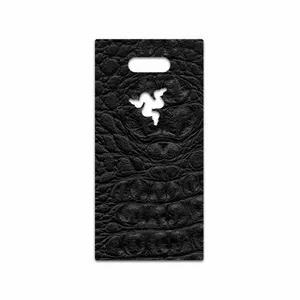 MAHOOT Black-Crocodile-Leather Cover Sticker for Razer Phone 2