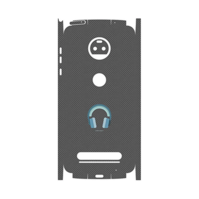 برچسب پوششی ماهوت مدل Minimal Headphone Icon-FullSkin مناسب برای گوشی موبایل موتورولا Moto Z2 Force