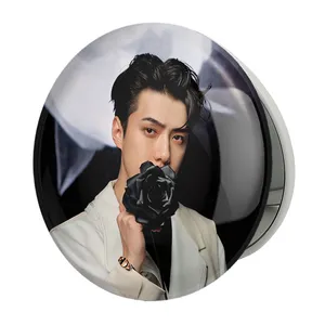 آینه جیبی خندالو طرح سهون گروه اکسو EXO مدل تاشو کد 13468 