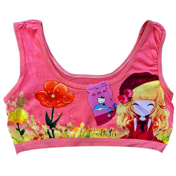 نیم تنه دخترانه مدل flower کد kal1 رنگ کالباسی